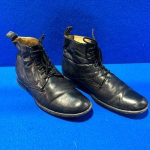 FRYE 87960 Mens Lace Up Leather Boots Size 9.5 D